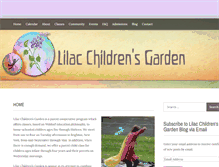 Tablet Screenshot of lilacchildrensgarden.org